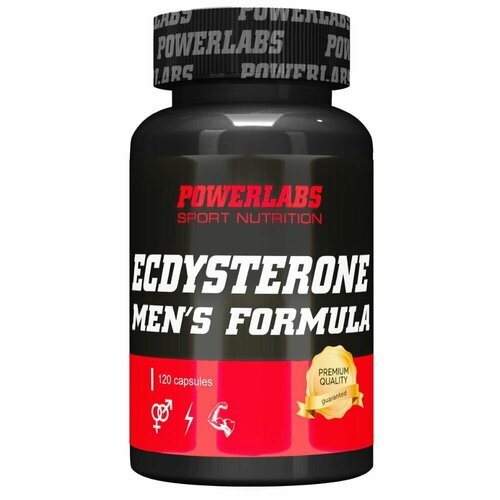 PowerLabs Экдистерон Бустер тестостерона 120 капсул