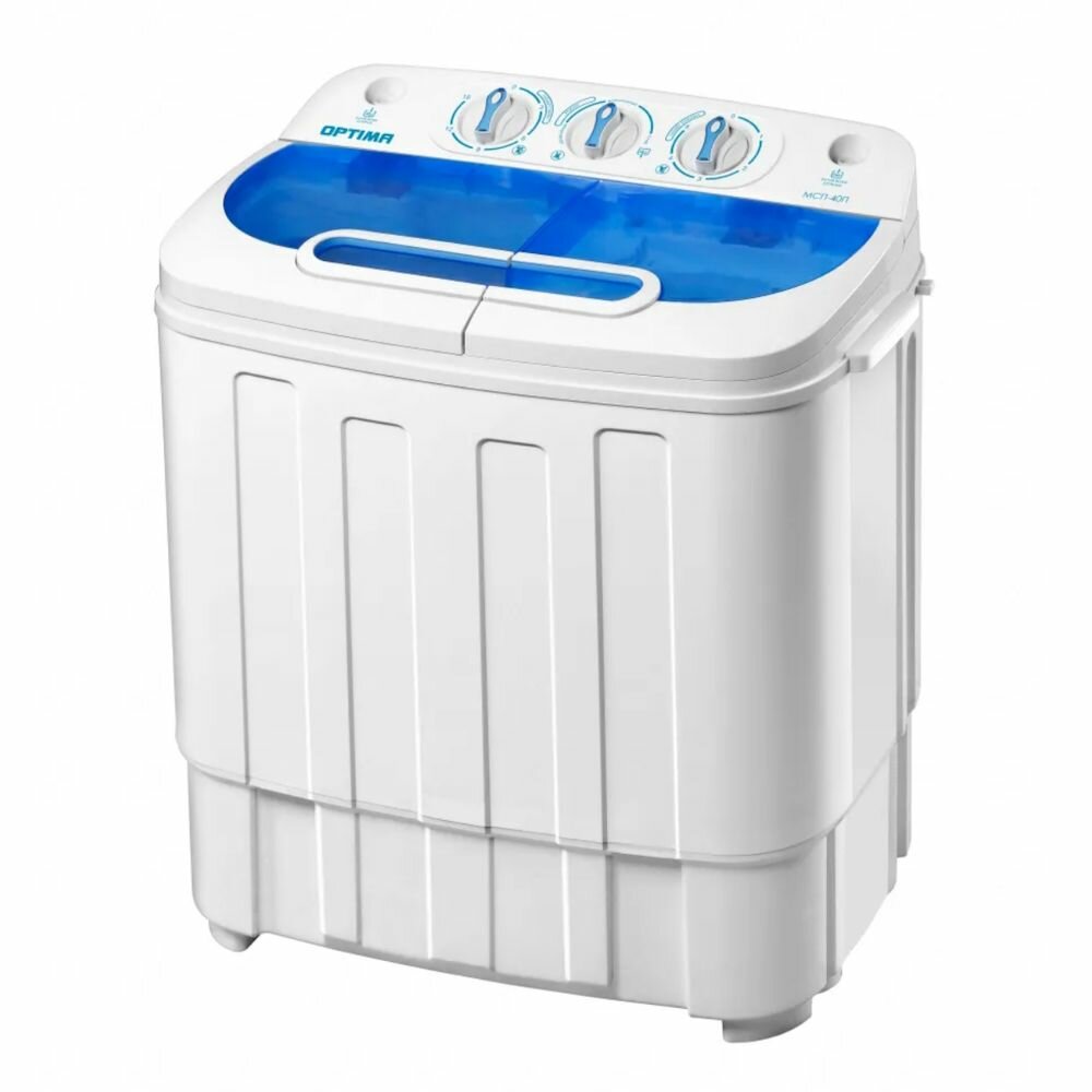 Стиральная машина OPTIMA МСП-40П полуавтомат, насос, 1350 об./мин, макс. загруз. 4 кг