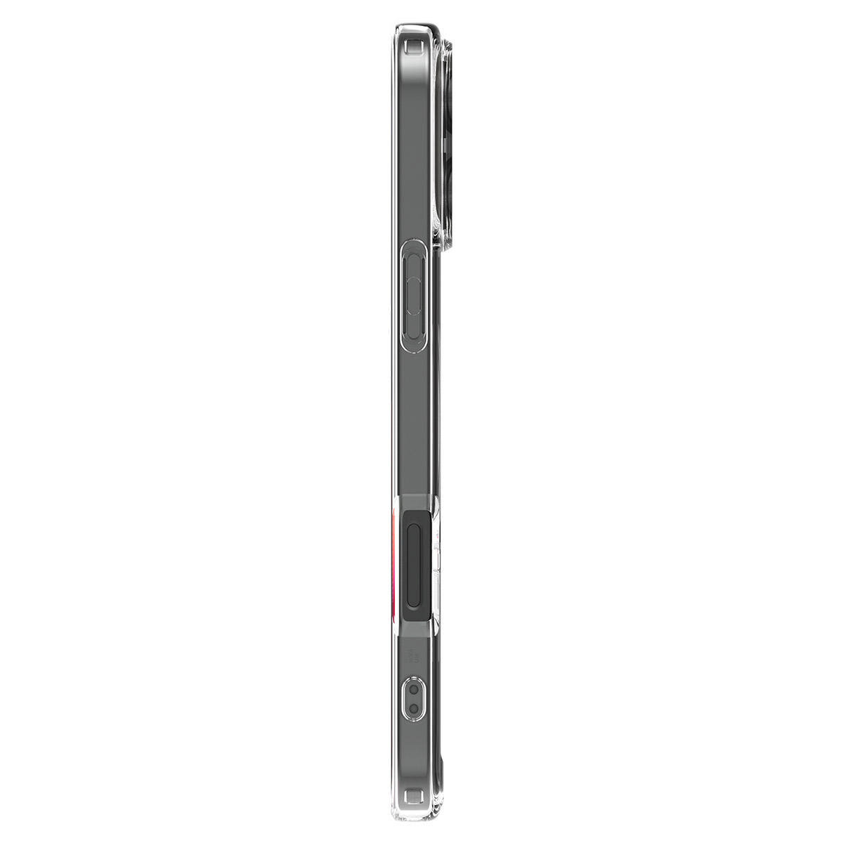 Чехол Spigen на iPhone 16 Pro Max (ACS07999) Ultra Hybrid MagSafe / Спиген Чехол для Айфон 16 Про Макс Прозрачный Серый — фото 1