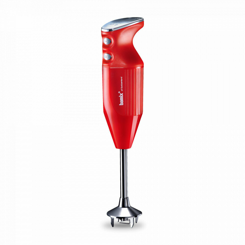 Блендер Bamix DeLuxe Red M180, погружной, с измельчителем, красный