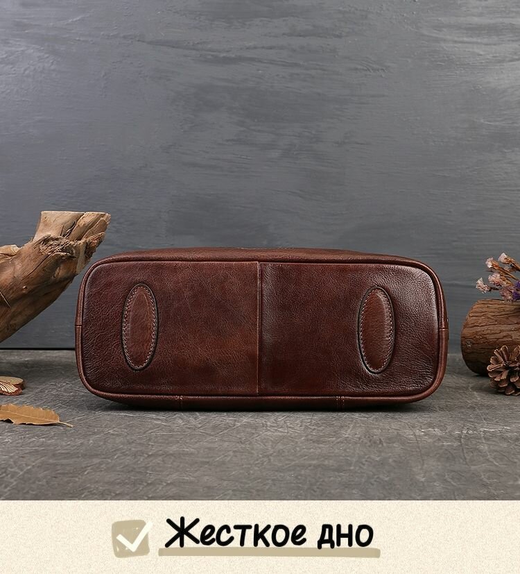 Сумка сэтчел , коричневый — фото 1