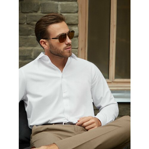 фото Рубашка cassa marina slim fit, размер xl, белый