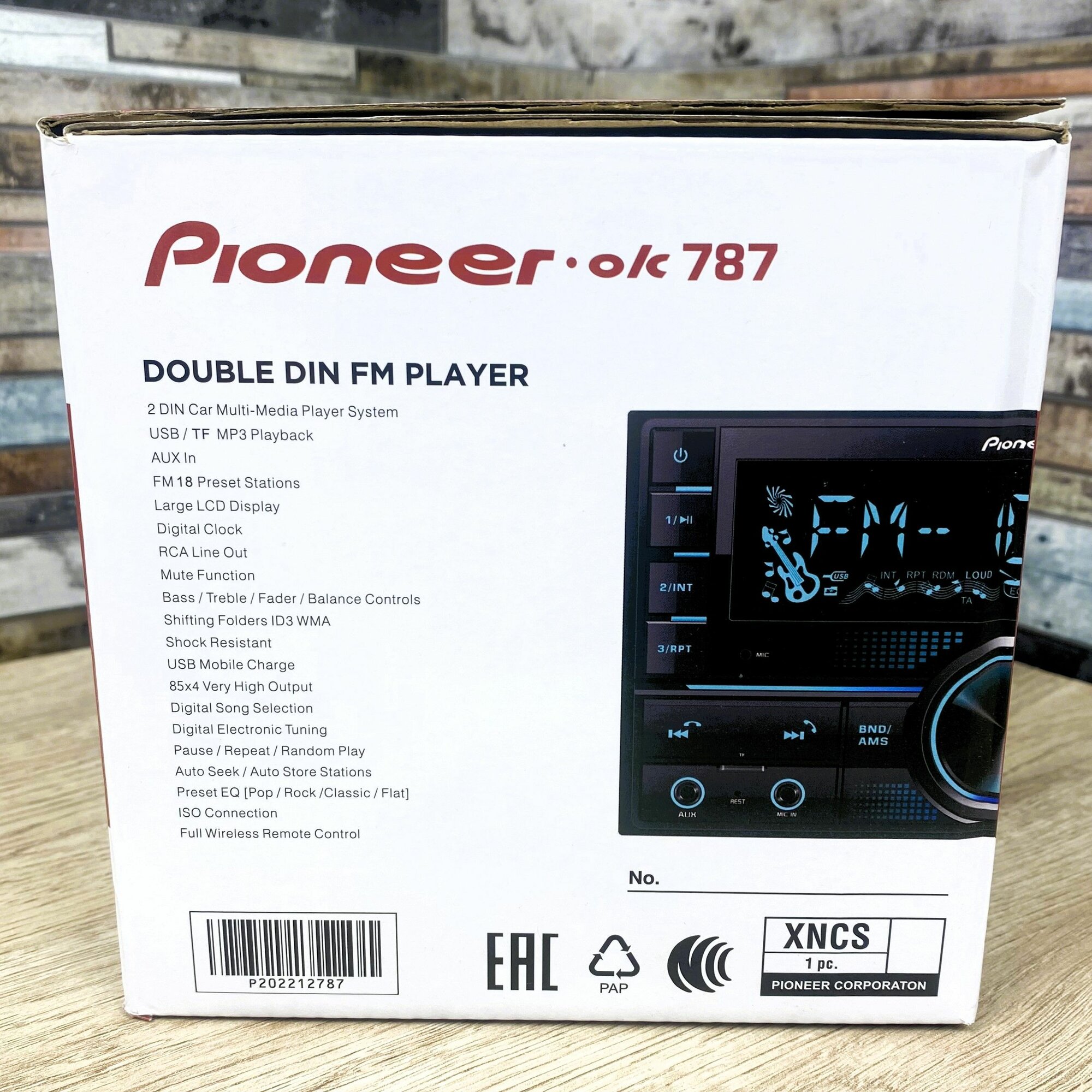 Магнитола автомобильная Pioneer.ok 787 2DIN Bluetooth/2USB/SD — фото 1