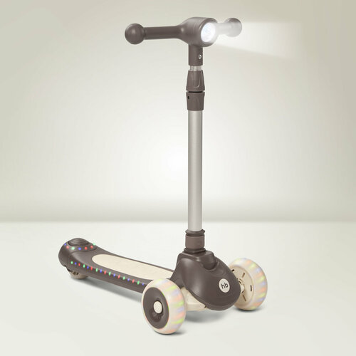 50053 Самокат трехколесный детский Happy Baby WEEZY светящиеся колеса высота руля регулируется графитовый 6807₽