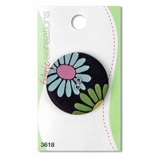 Пуговица BLUMENTHAL LANSING "Fabric Sensations", черная, 2 отверстия