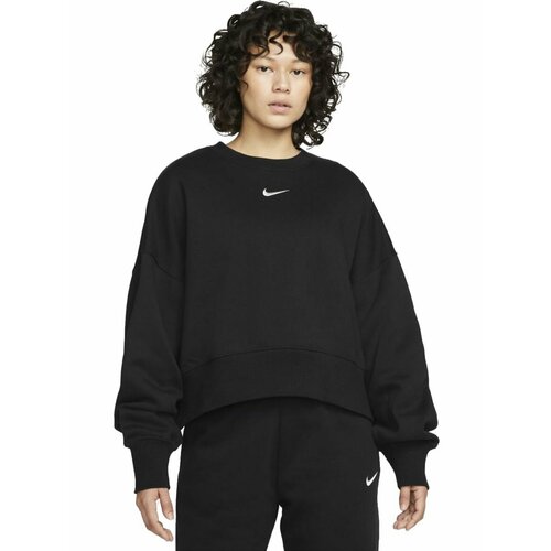 фото Свитшот nike nsw phnx flc oos crew, размер s, , черный