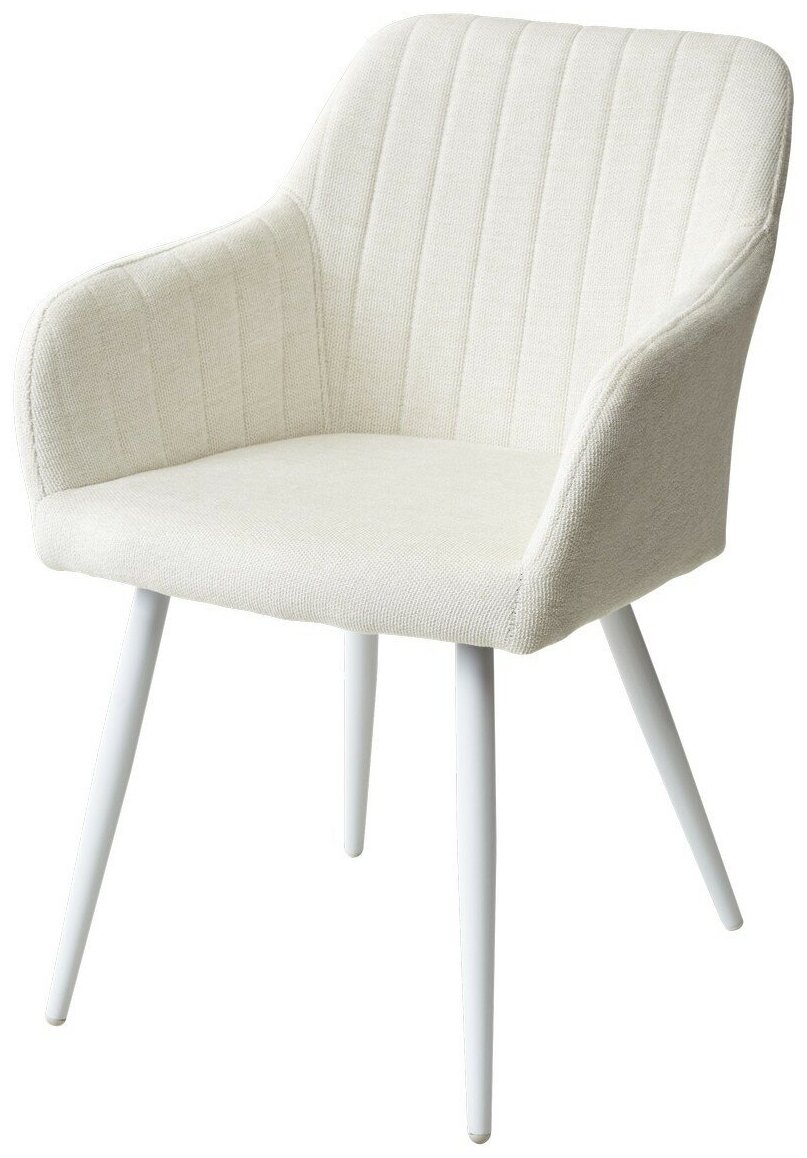 Стул-кресло BRANDY WZ2042-01 молочный/ белый каркас,