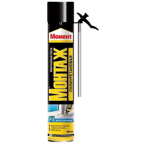 Момент Пена монтажная Момент всесезонная стандартная 750мл Момент Б0008057 838₽