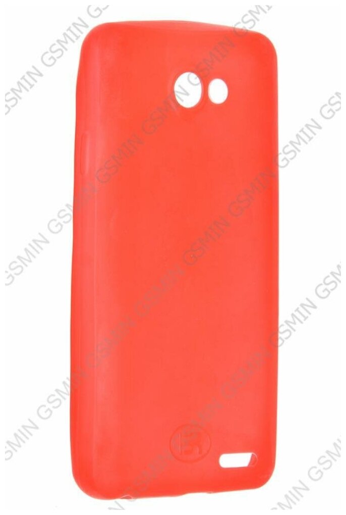 Чехол силиконовый для Fly IQ 4403 Energie 3 TPU (Прозрачно-Красный)