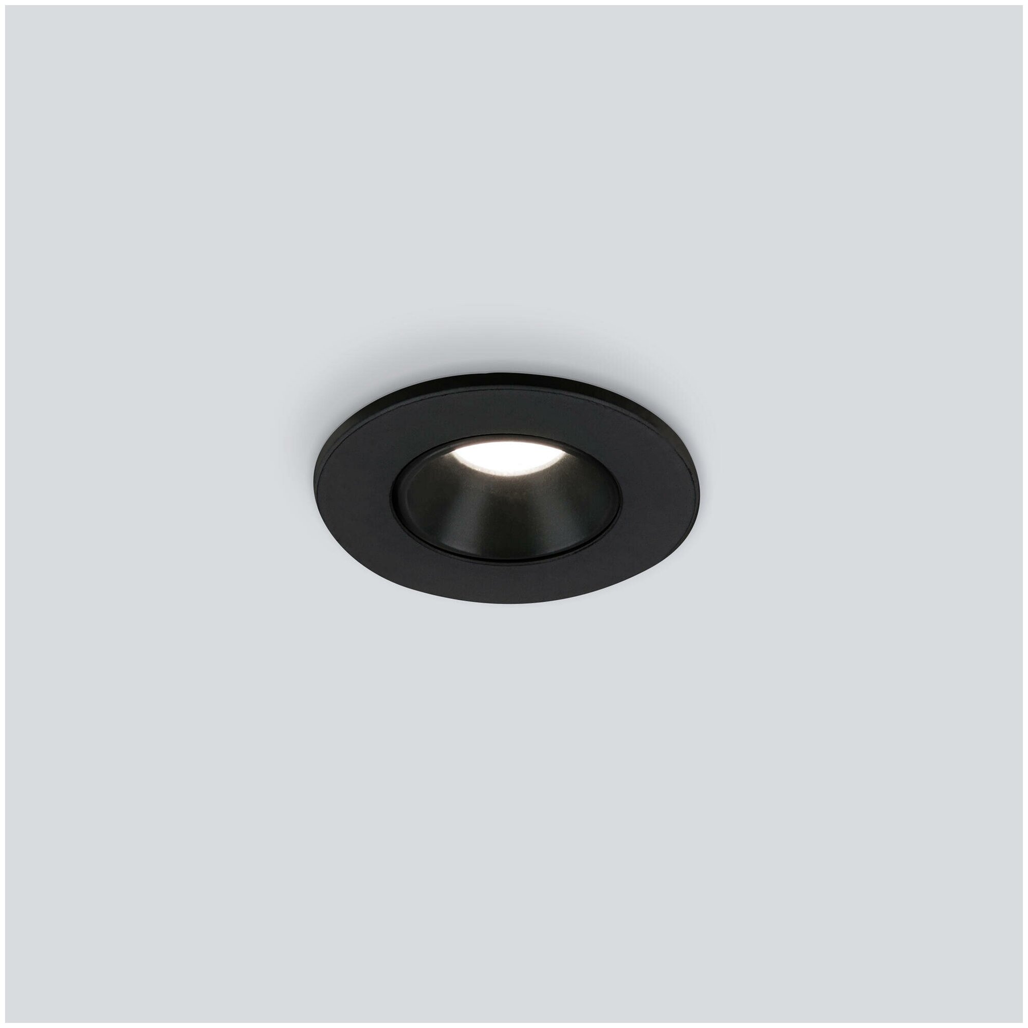 Встраиваемый точечный светодиодный светильник Elektrostandard 25025/LED 3W 4200K BK цвет черный