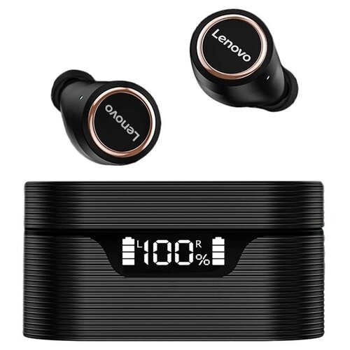 Беспроводные наушники Lenovo LP12 Live Pods TWS Black беспроводные наушники tws lenovo thinkplus live pods xt85 белые