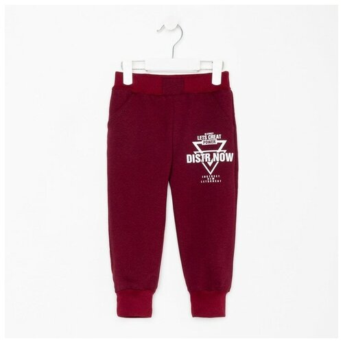 фото Брюки для мальчика а.16121h-67, цвет бордовый, рост 104 вереск