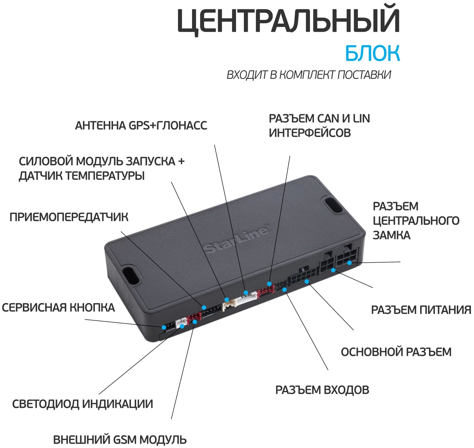 Автосигнализация StarLine A63 v2 2CAN+2LIN ECO