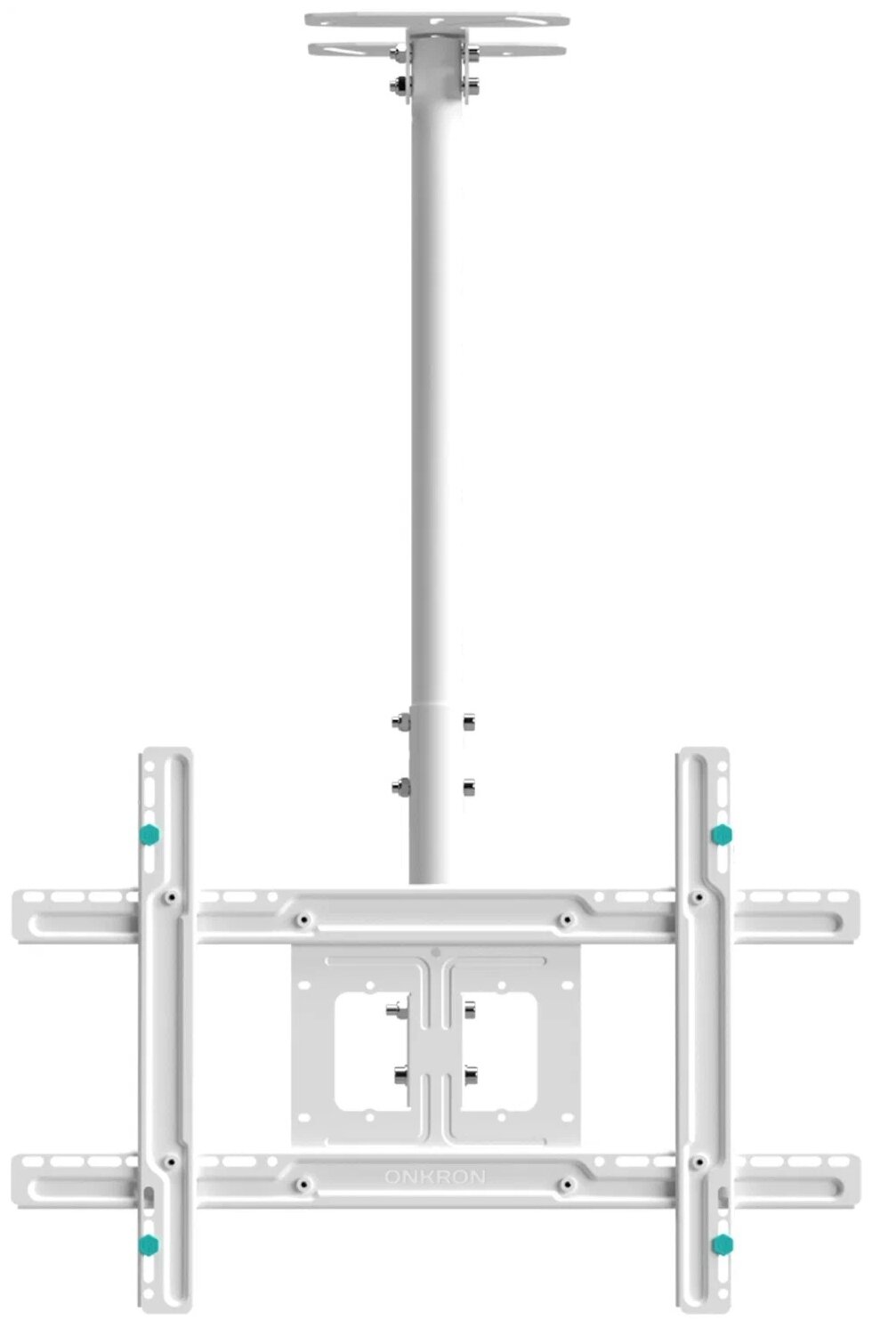 ONKRON потолочный кронштейн для телевизора 32"-80" потолочный телескопический, белый N1L