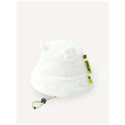 фото 88126, панама детская happy baby из 100% хлопка для мальчика и для девочки, махровая, шапка для бани, белая, обхват головы 50-52 см