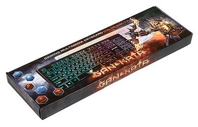 Клавиатура игровая Dialog KGK-17U black Gan-Kata с подсветкой - чёрная