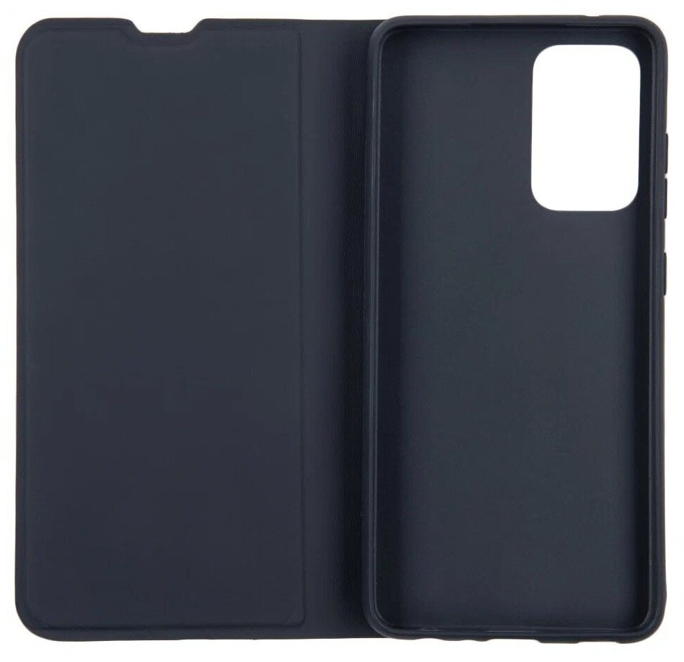 Чехол с боковым замком Book Cover SL для Samsung Galaxy A73, черный, PET синий, Deppa, Deppa 88173