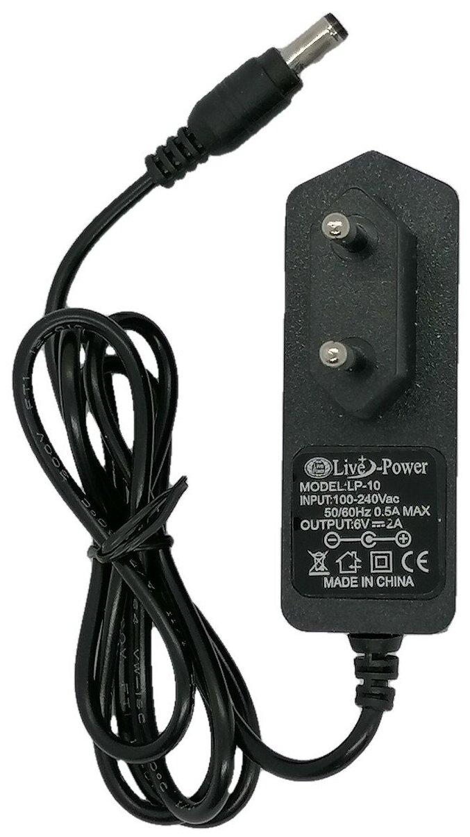 Блок питания универсальный 6V2A 5525 мм с индикатором