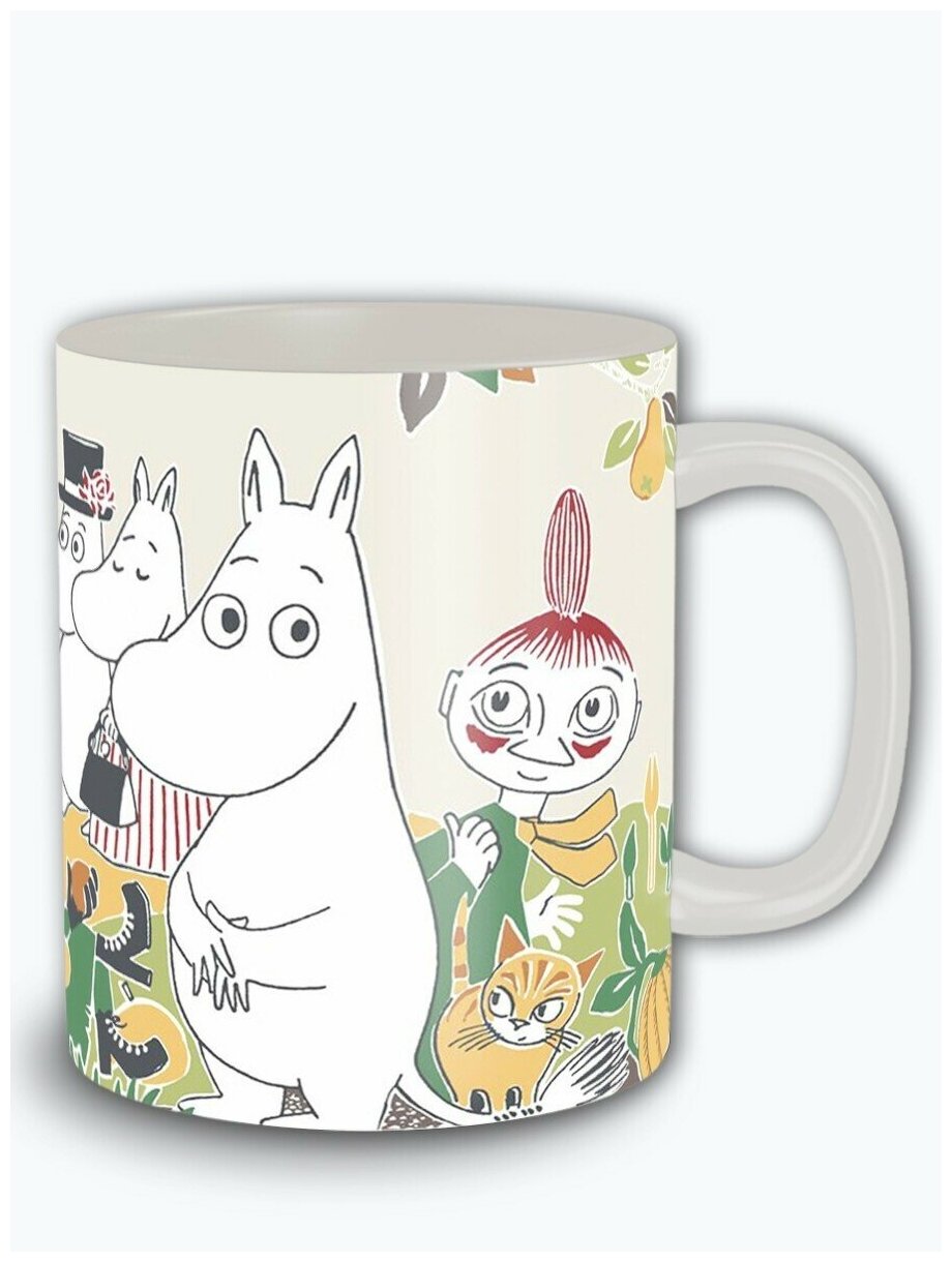 Кружка белая мультфильм муми тролль moomin - 6712