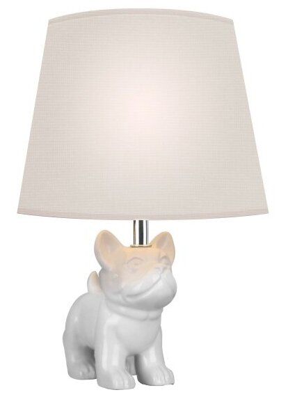 Настольная лампа Ritter Buddy с абажуром, 1xE14 40Вт, провод 1,6 м, белый/белый