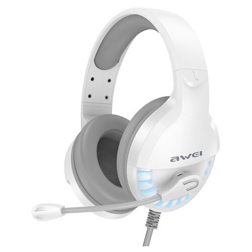 Наушники игровые AWEI E-Sports ES-770i с плавающим микрофоном подсветка Складные 21 м Белый 325000₽