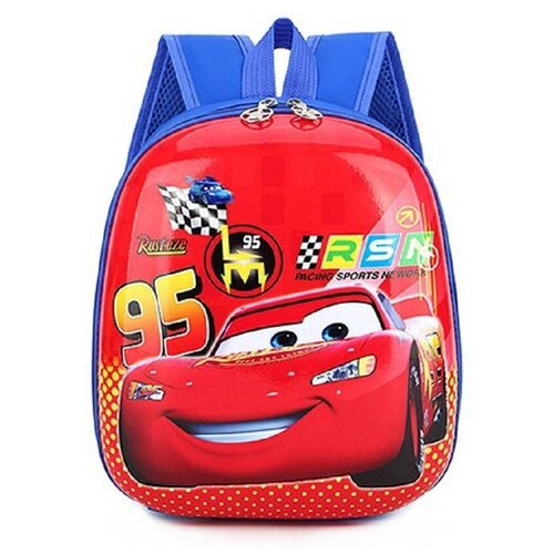 фото Детский дошкольный рюкзак тачки красный sundy