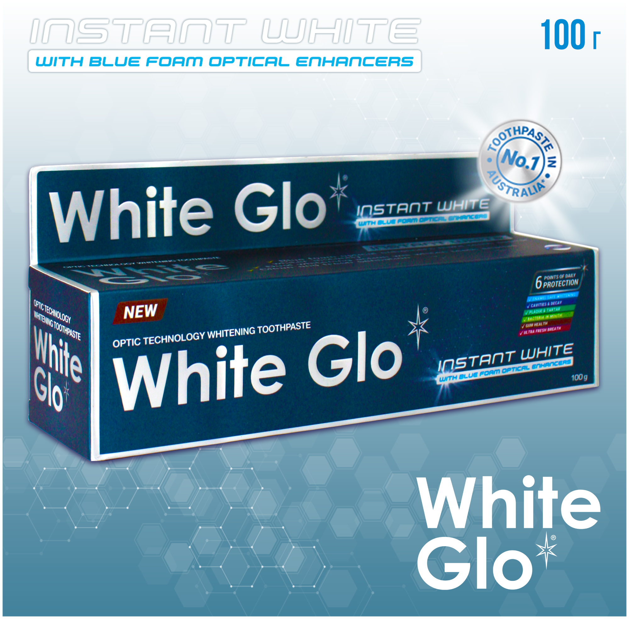 Зубная паста White Glo мгновенное отбеливание 100г - фото №3