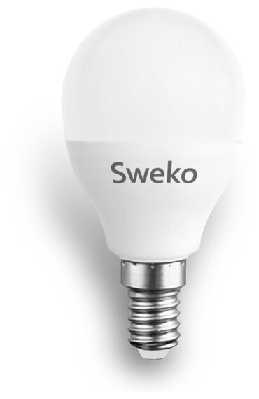 Лампа LED G45 10Вт Е14 6500К Sweko 38741