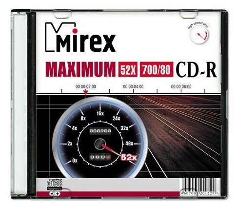 CD-R 700Mb 80min Mirex 52x, slim