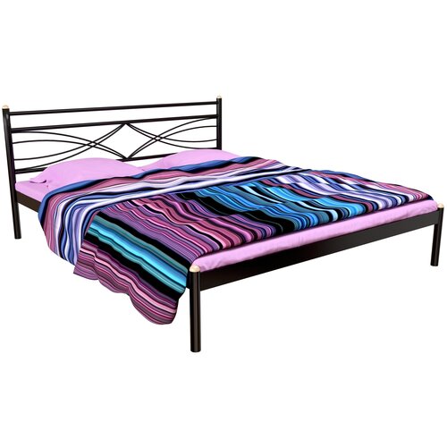 Кровать Мираж 200х140 черный металлическое основание