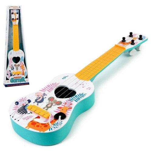 фото Музыкальная игрушка-гитара «зоопарк», цвета микс хорошее настроение