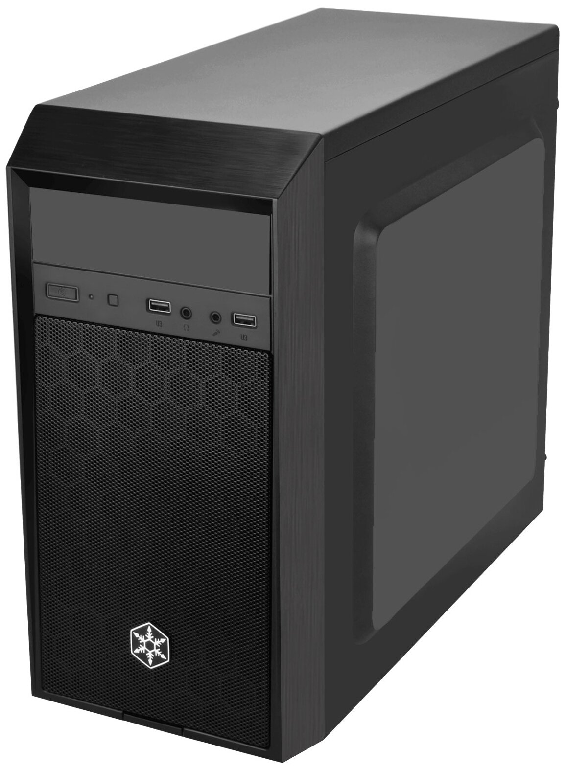 Корпус mATX SilverStone черный, без БП, 2*USB 3.0, audio - фото №4