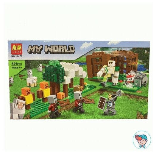 Конструктор BELA Майнкрафт Аванпост разбойников 321 деталь 11476