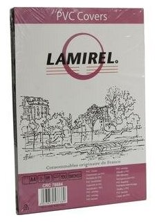 Обложки Lamirel Transparent A4, Pvc, дымчатые, 200мкм, 100шт .