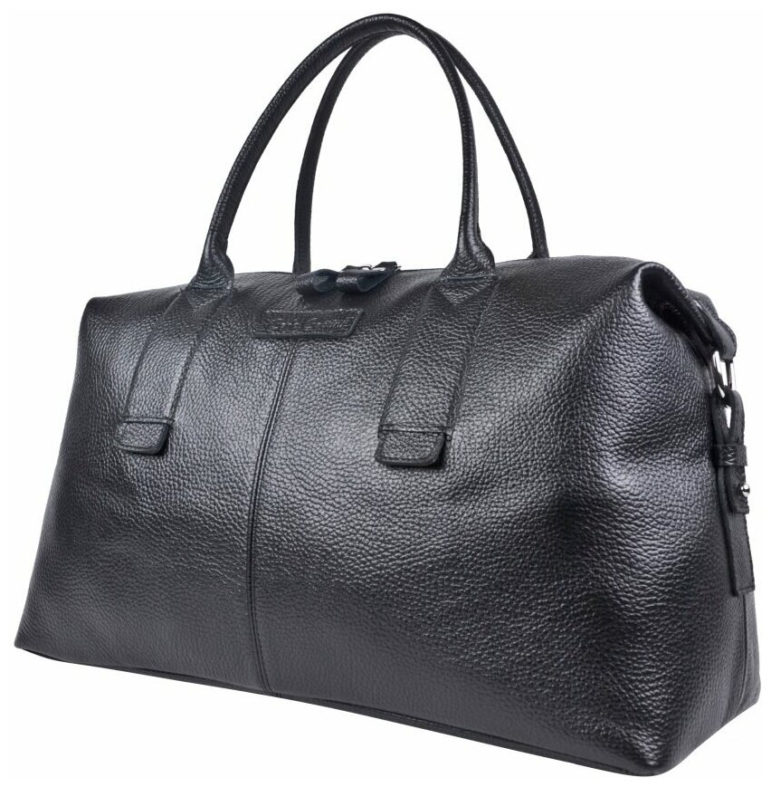 Кожаная дорожная сумка Carlo Gattini Ferrano black (арт. 4031-01) 