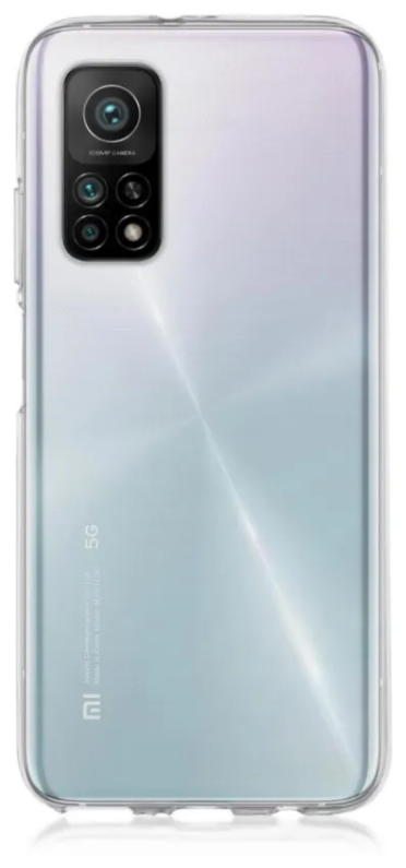 Чехол силиконовый для Xiaomi Mi 10T/Mi 10T Pro/K30S, прозрачный