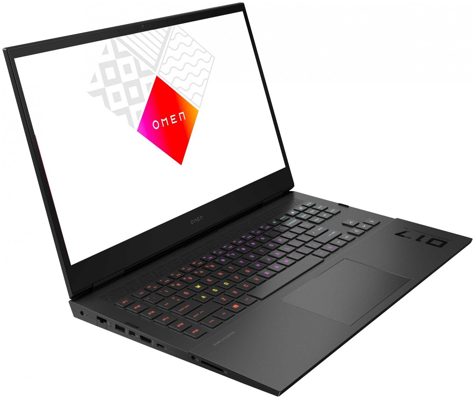 Ноутбук 173 IPS QHD HP Omen 17-ck0047ur black Core i7 11800H16Gb1Tb SSD3070 8GbDOS 4E1C9EA