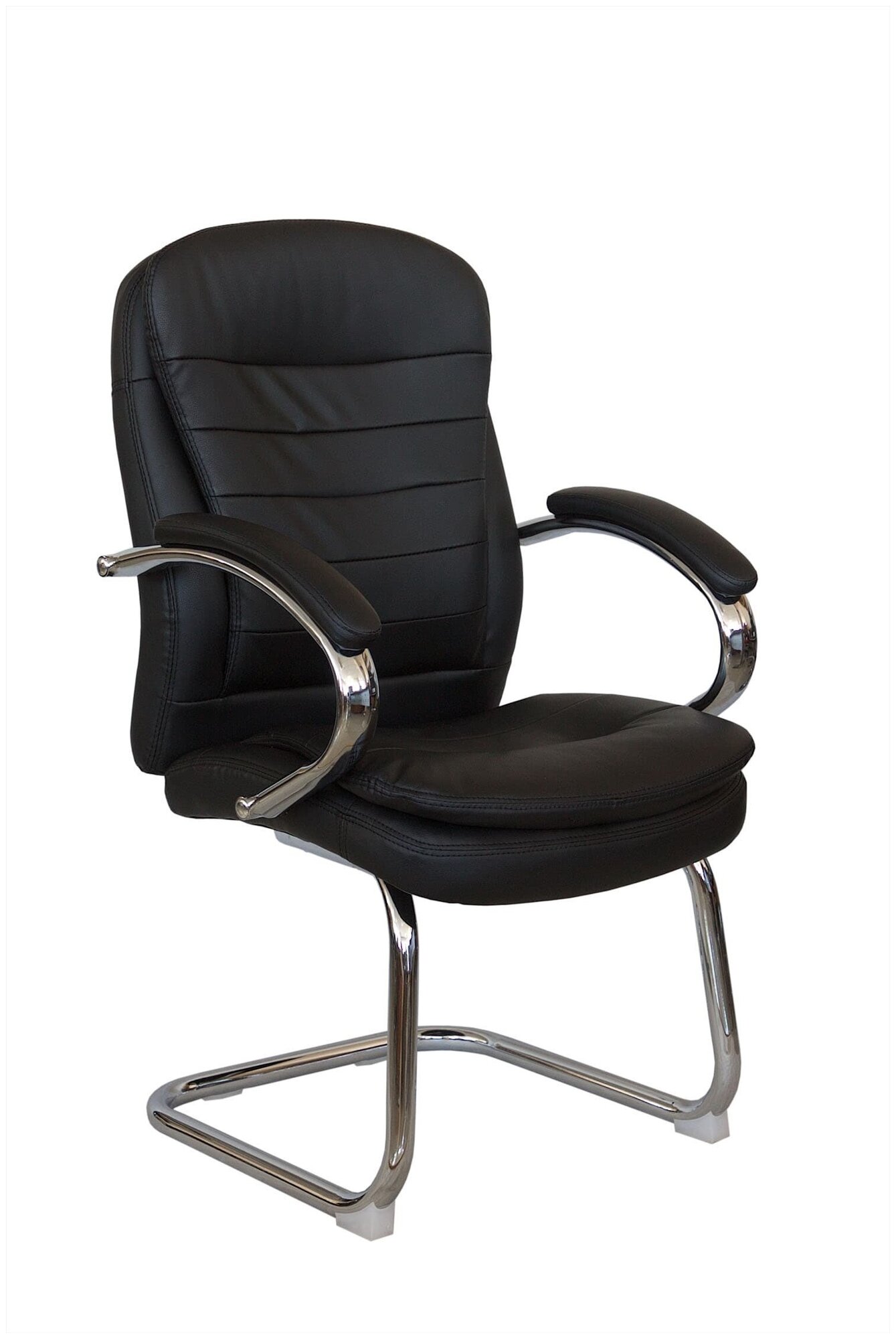 Кресло компьютерное конференц 9024-4 экокожа черный