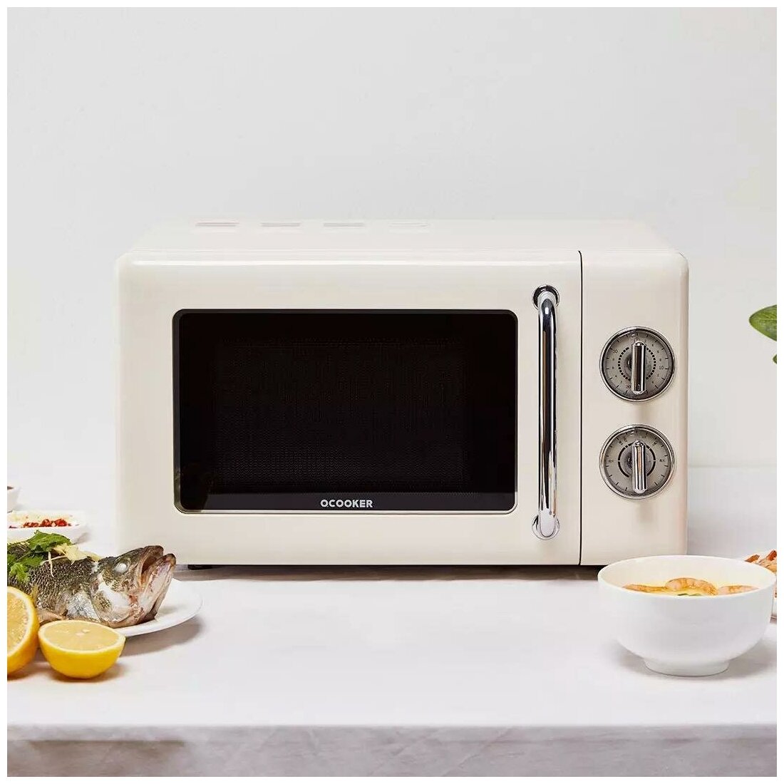 Микроволновая печь Xiaomi Qcoocer Retro Microwave 20L (CR-WB01B)