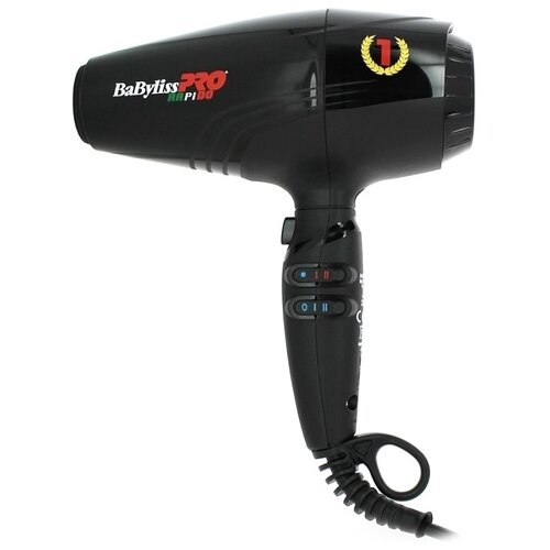 Фен BaByliss PRO Rapido Ferrari BAB7000IE, черный