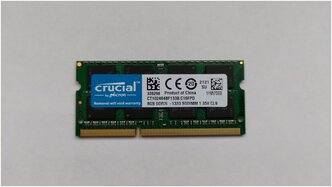 Оперативная память CRUCIAL DDR3L 8 ГБ 1333 MHz SO-DIMM PC3L-10600U 1x8 ГБ (CT102464BF133B.C16FPD) для ноутбука