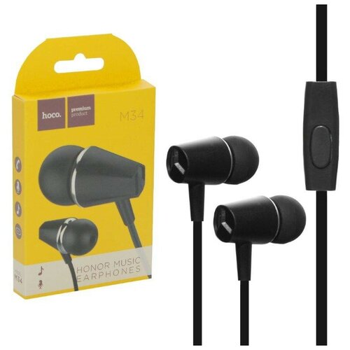 Проводная гарнитура Hoco M34 черный 31300₽
