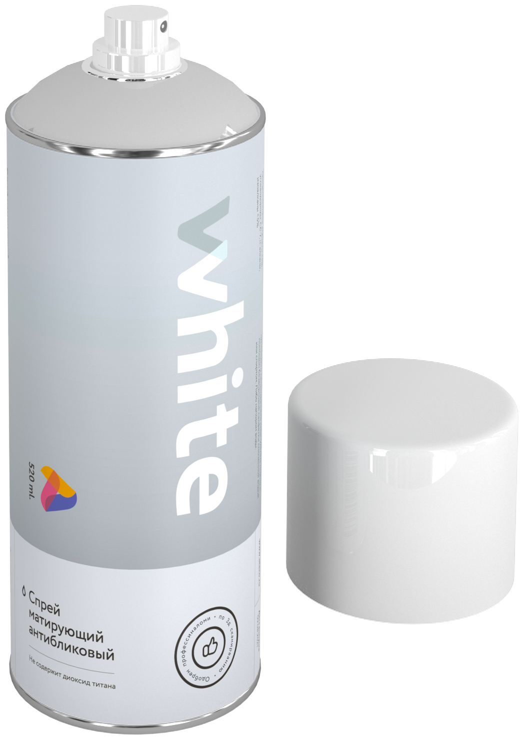 WHITE матирующий спрей для 3D сканирования ATECO, 520 мл.