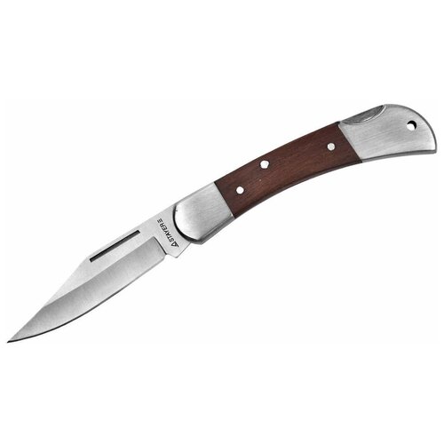 STAYER Нож STAYER складной с деревянными вставками, средний складной нож otava mr blade