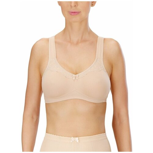 Хлопковый бескаркасный бюстгальтер Soft Cup Bra, бежевый, 90B