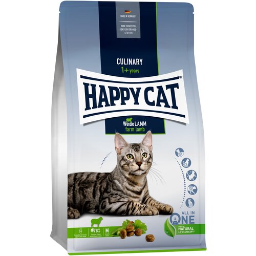 Сухой корм для кошек Happy Cat Culinary, с пастбищным ягненком, 10 кг