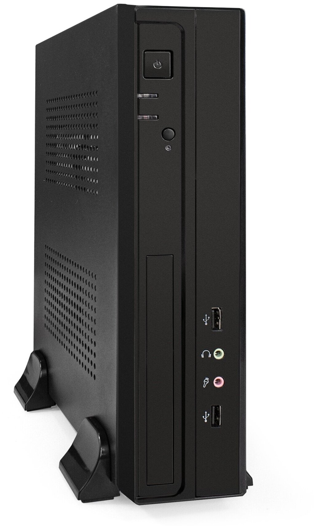 Корпус системного блока EXEGATE FL-101-F200S (mini-ITX, БП 1U-F200S с вент. 4см, 2*USB, аудио, черный)