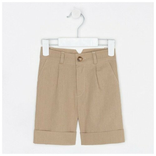 фото Шорты для мальчика minaku: casual collection цвет бежевый, рост 116 7711439