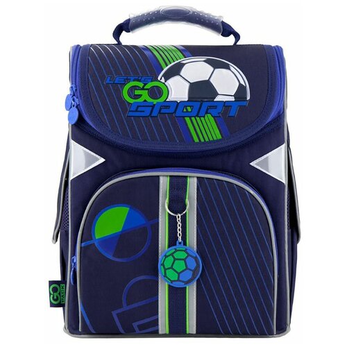 Рюкзак школьный/ранец школьный GoPack Education каркасный футбол 34х26х13 см 0,9 кг