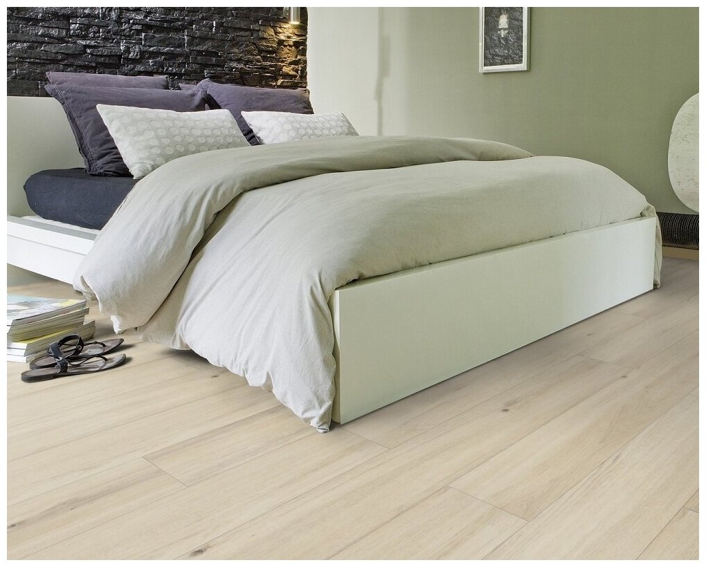 фото FDYI001 Пробковое напольное покрытие WICANDERS GO WOOD RESIST ECO Diamond Oak, в планках 1220*185*10.5 мм, без фаски, покрытие PU, 8 планок в упаковке